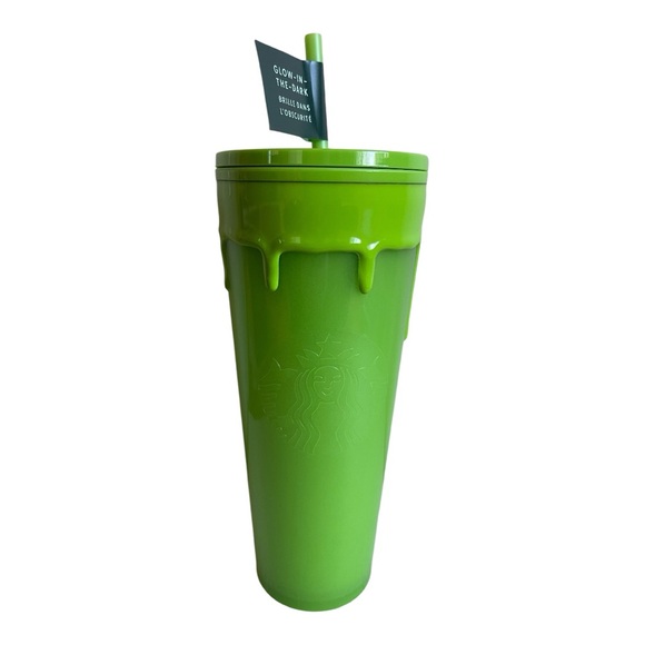 Starbucks Green Slime Glow in the Dark Venti Tumbler 20 oz New - Picture 2 of 5